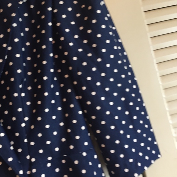 VintageWoman’s S Navy Polkadot Polyester Skirt Set - Picture 4 of 10